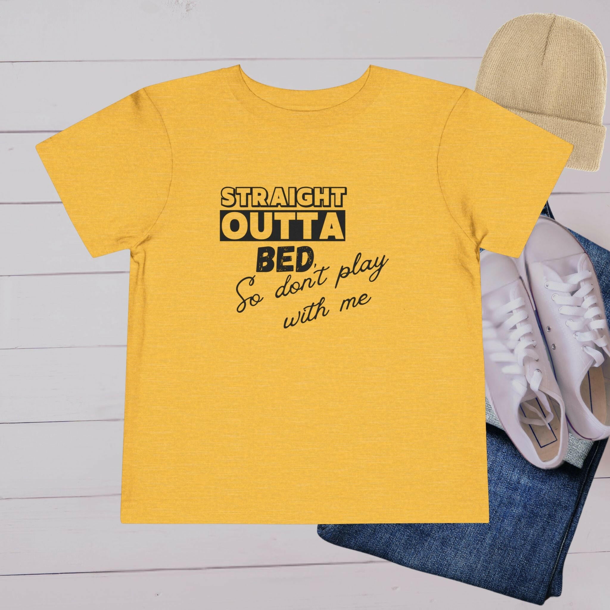 'Straight Outta Bed’ Toddler Tee - MKCM Modern Designs