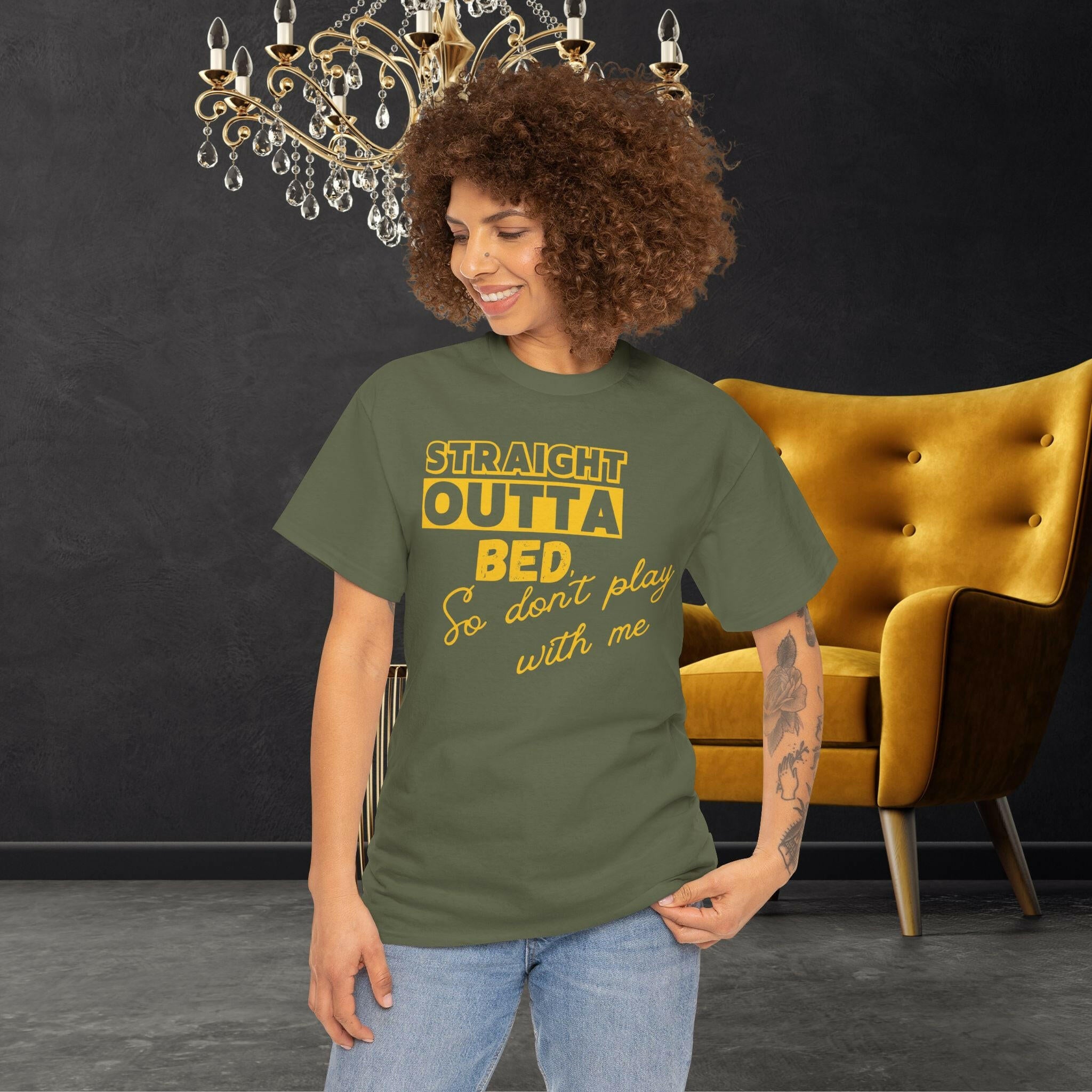 ‘Straight Outta Bed' Women's Tee - MKCM Modern Designs