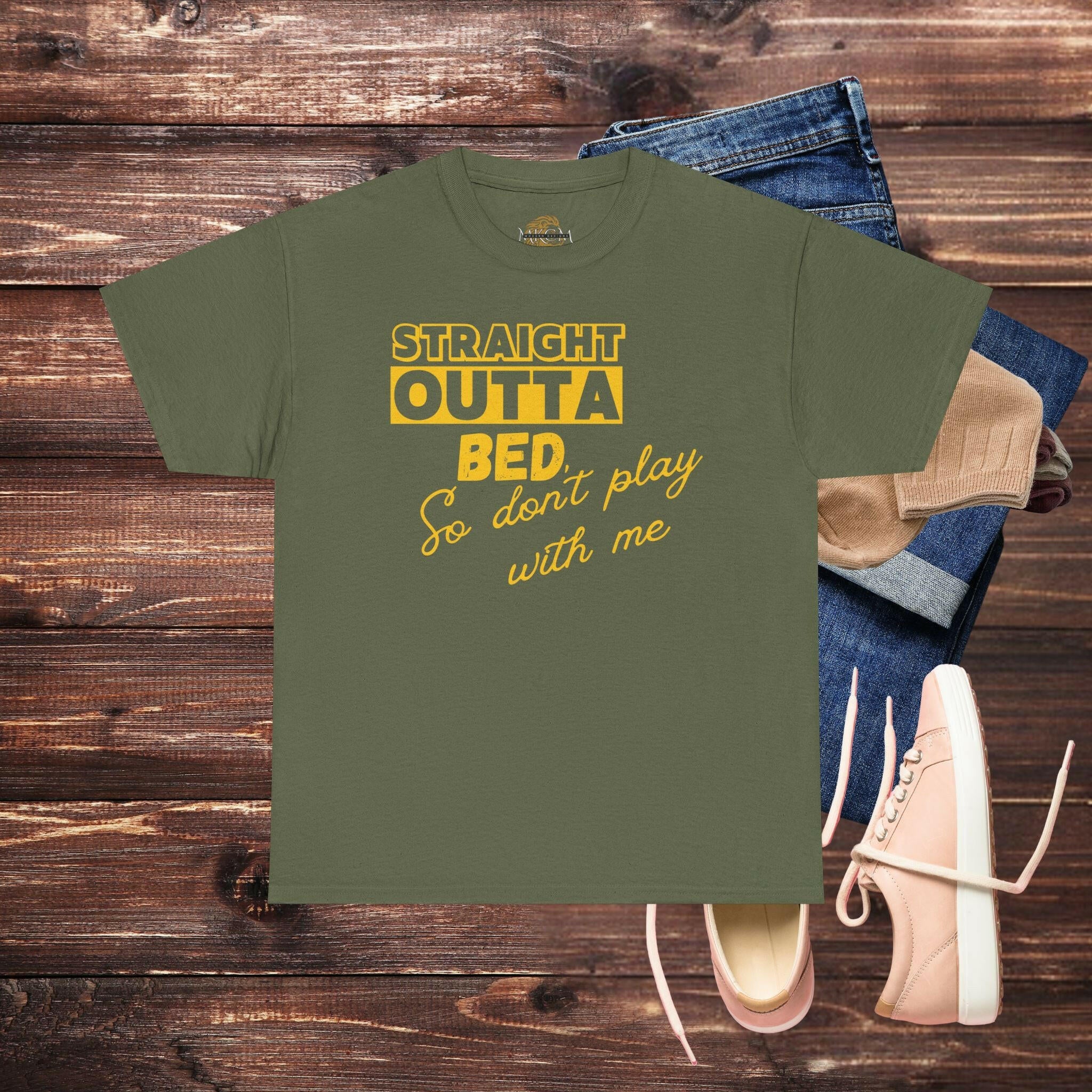 ‘Straight Outta Bed' Women's Tee - MKCM Modern Designs