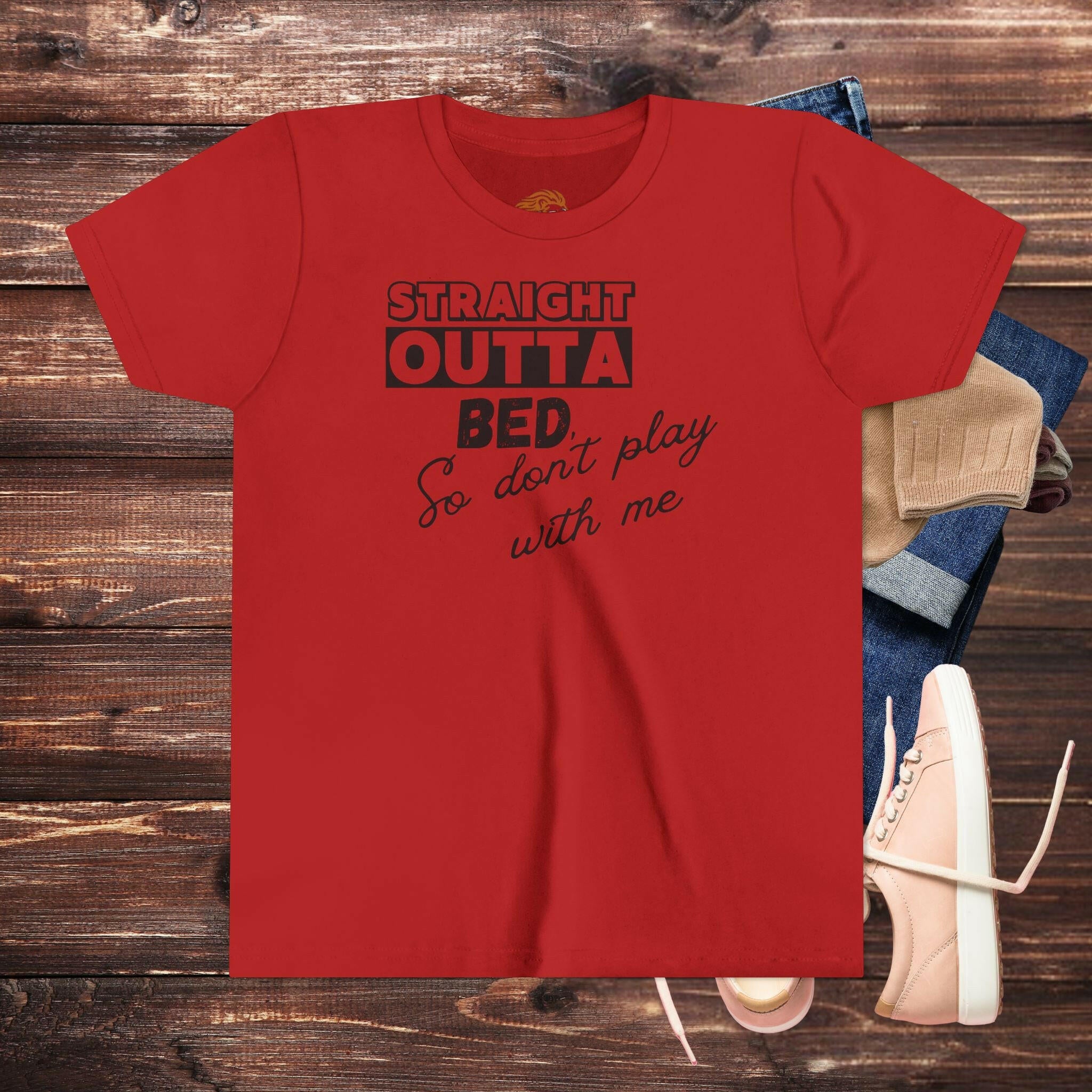 'Straight Outta Bed’ Youth Shirt - MKCM Modern Designs