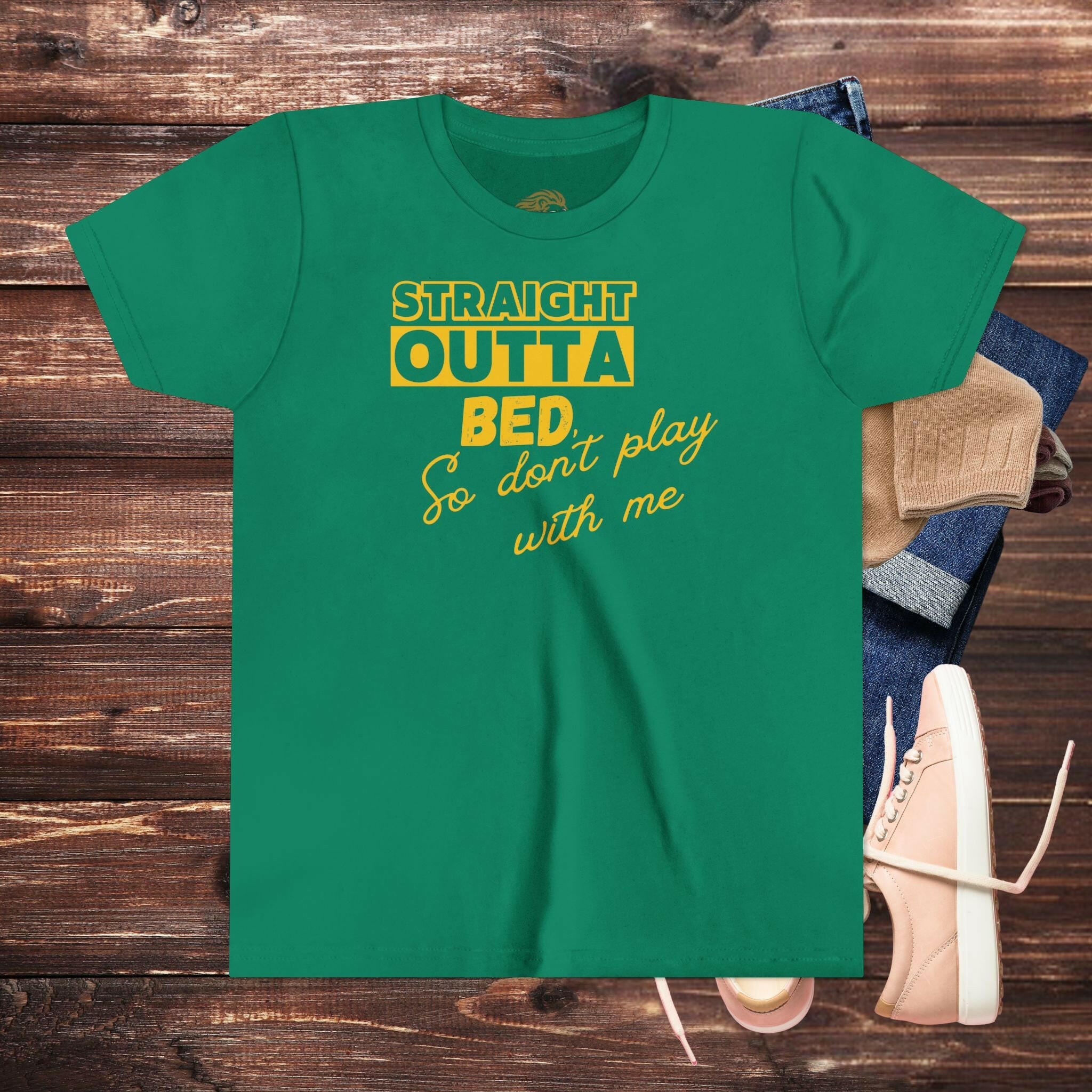 'Straight Outta Bed’ Youth Shirt - MKCM Modern Designs