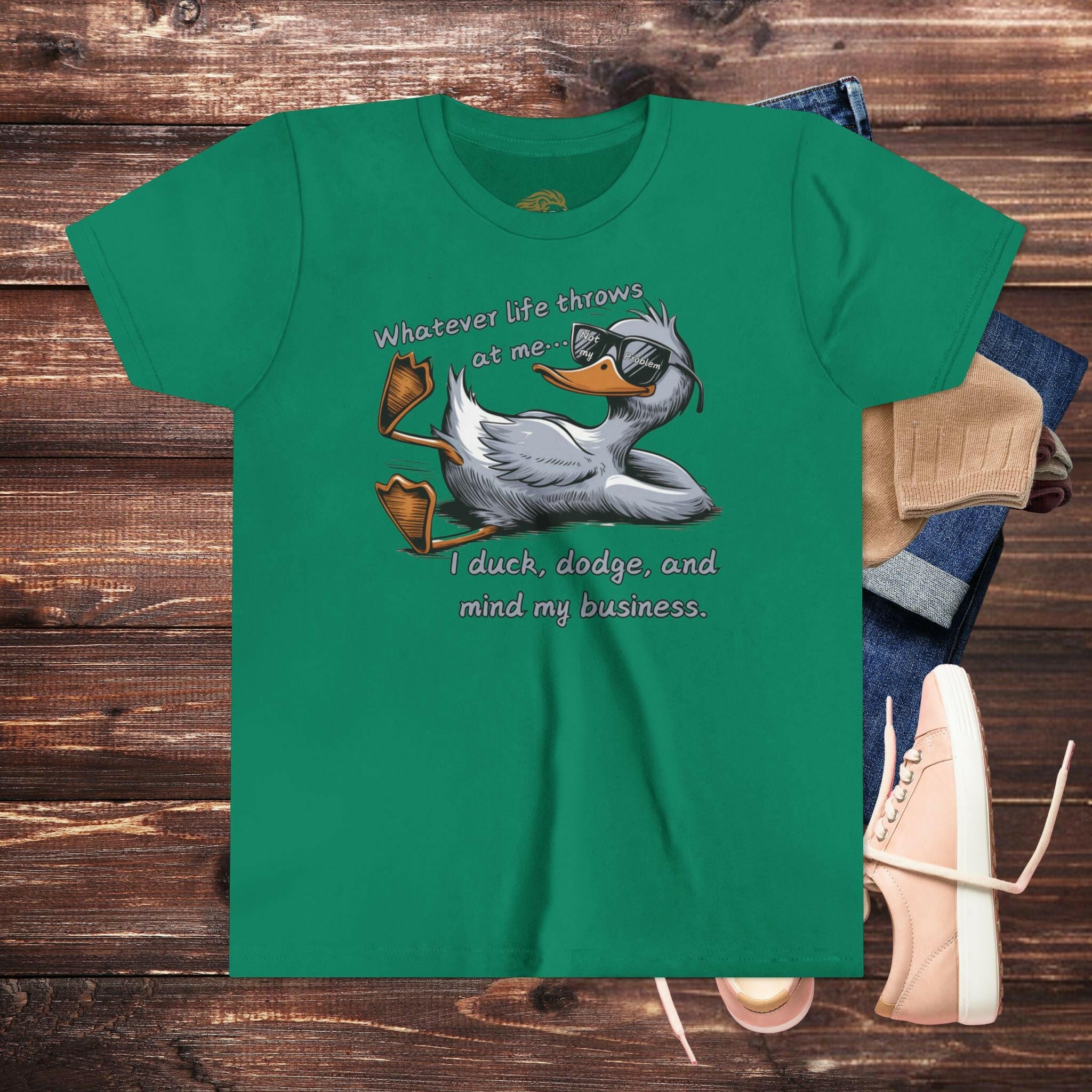 'Too Cool to Quack' Youth Shirt - MKCM Modern Designs