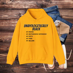 'Unapologetically BLACK' Men's Hoodie - MKCM Modern Designs