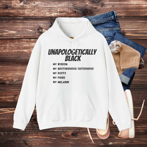 'Unapologetically BLACK' Men's Hoodie - MKCM Modern Designs