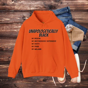 'Unapologetically BLACK' Men's Hoodie - MKCM Modern Designs