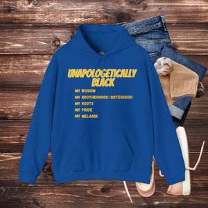 'Unapologetically BLACK' Men's Hoodie - MKCM Modern Designs