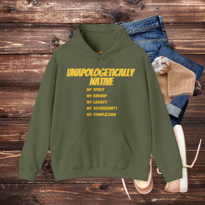 'Unapologetically NATIVE' Men's Hoodie - MKCM Modern Designs