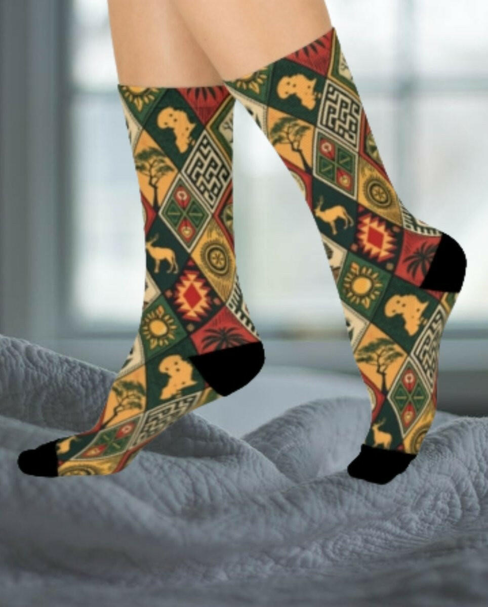 Warrior Spirit Crew Socks - MKCM Modern Designs