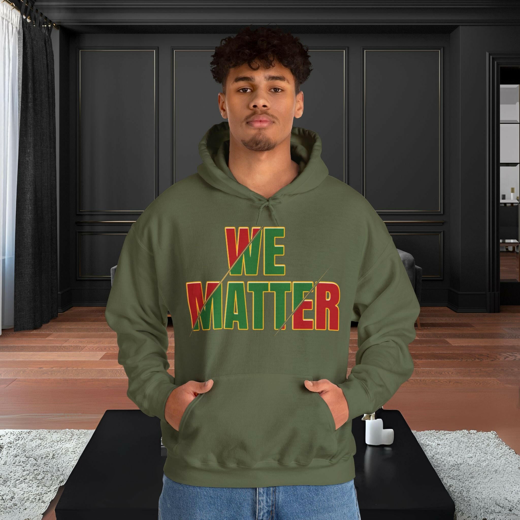 'We Matter' Men's Hoodie - MKCM Modern Designs