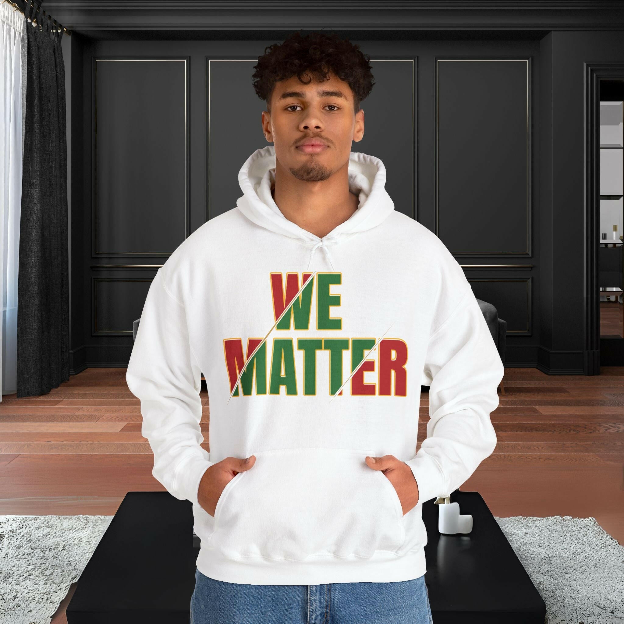 'We Matter' Men's Hoodie - MKCM Modern Designs