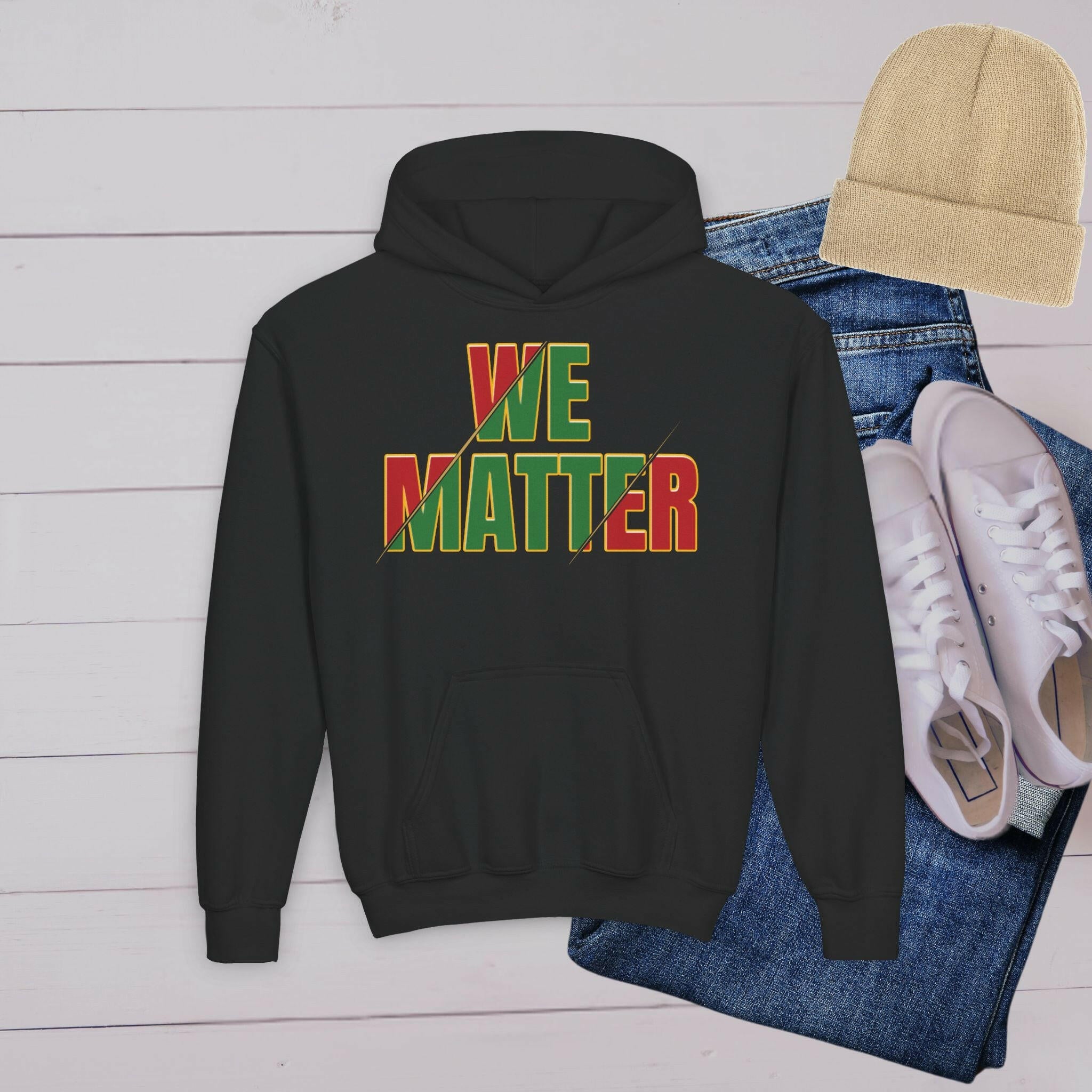 'We Matter' Youth Hoodie - MKCM Modern Designs