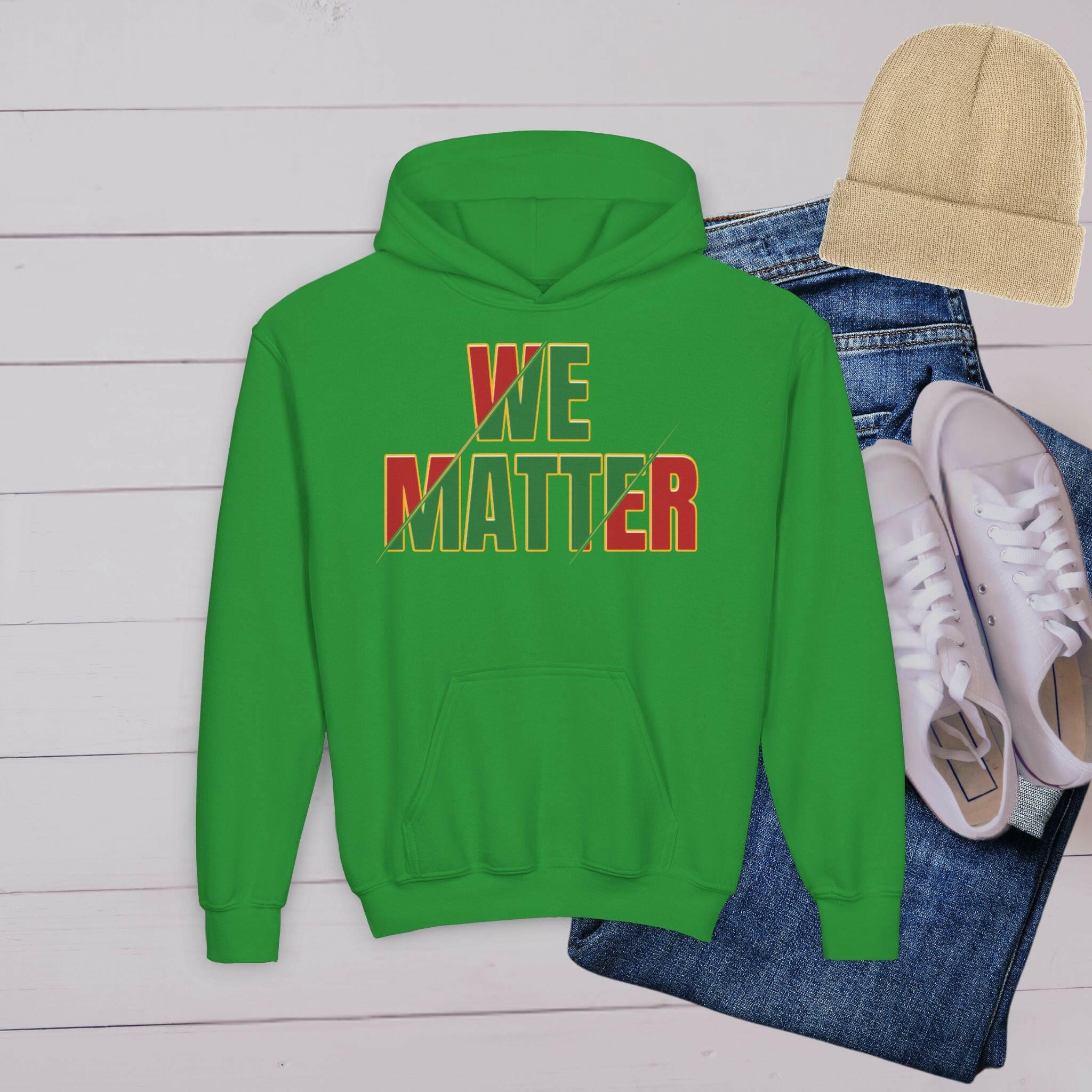 'We Matter' Youth Hoodie - MKCM Modern Designs